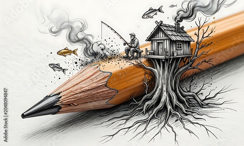 illustration of a pencil