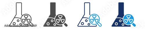 Slika na platnu toxicity icon set with multiple concept