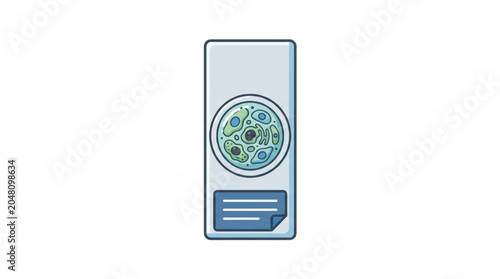 Foto Digital Data Storage Device with Circular Information Graphic.