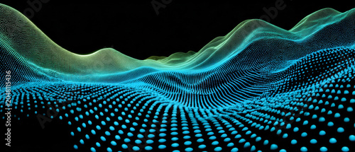 Blue particle waves