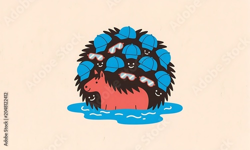 funny monster vector illustration