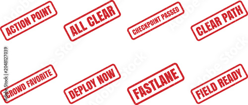 Authorized Best Choice Bureau Departmental Rubber Stamp Vector Set with Grunge Texture