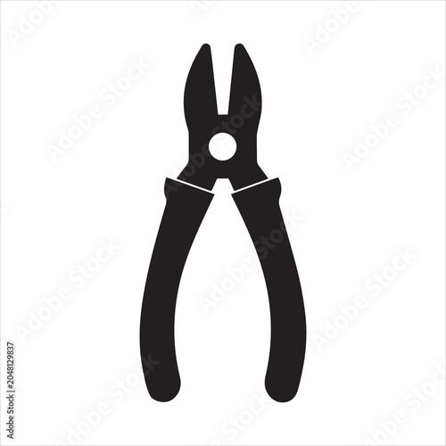 Wire Cutter Icon Vector Illustration.