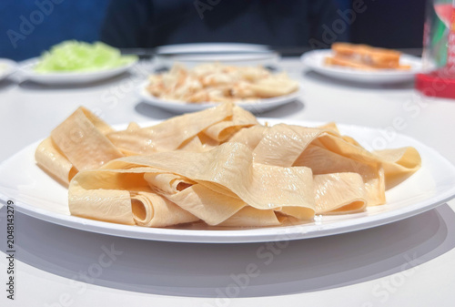 中国食材の湯葉（豆腐皮）
