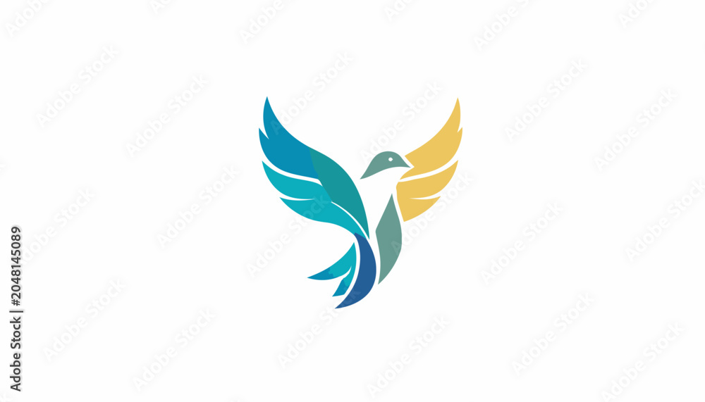 Obraz premium Colorful Bird Logo Design Element.