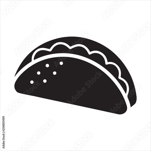 Photography taco icon vector illustration.