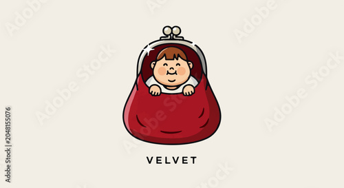 Halftone Matryoshka Doll Background with Vertical Stripes
