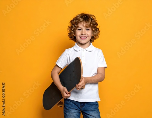 A smiling young man with headphones exercises at the gym, enjoying a fitness routine alongside other active people