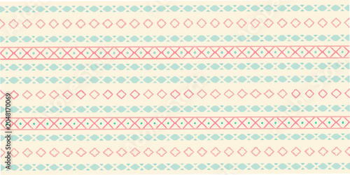 Foto Diamond pattern with alternating colors and horizontal stripes