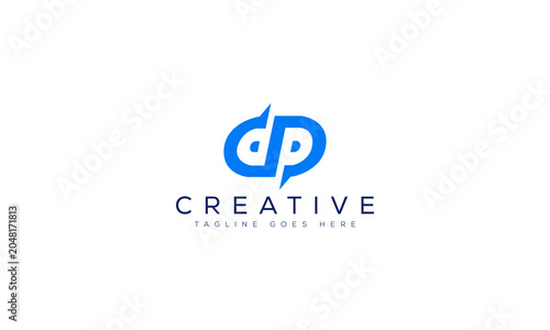 Modern dp letter logo design template