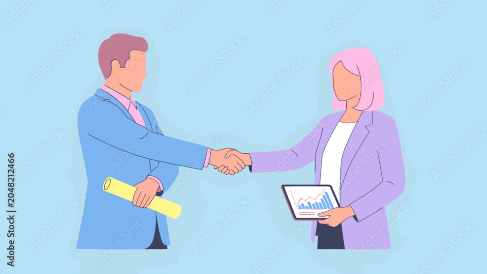 Fototapeta premium Business partnership and agreement concept.