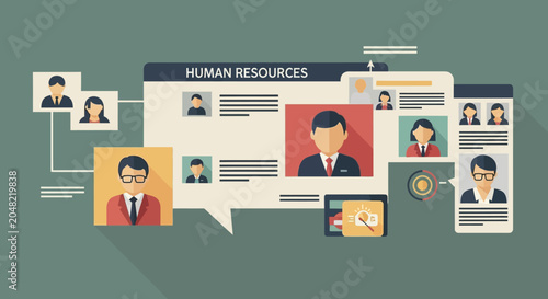 Human Resources Organizational Flow.