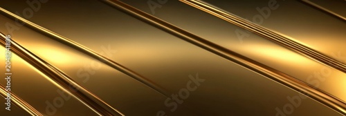 Dynamic golden stripes abstract design digital art modern aesthetic creative space close-up visual impact