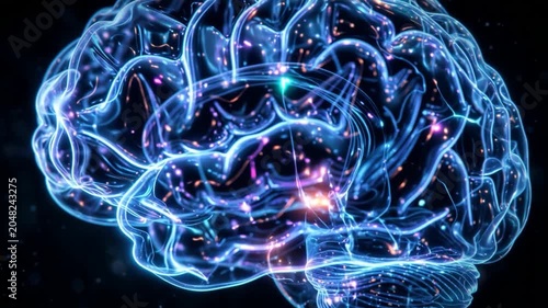AI Brain Machine Learning Technology 4K 19