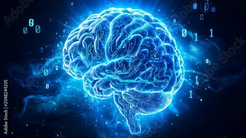 AI Brain Machine Learning Technology 4K 01

