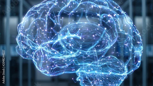 AI Brain Machine Learning Technology 4K 16