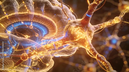 Neural Connections Brain Network AI 4K 01
