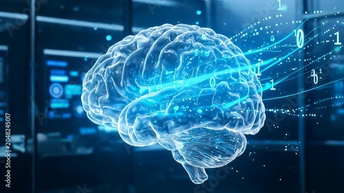AI Brain Machine Learning Technology 4K 03