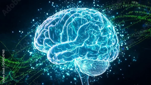 AI Brain Machine Learning Technology 4K 09