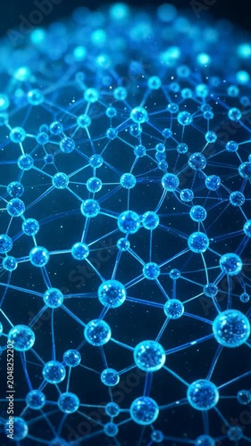 Neural Connections Brain Network AI Vertical 4K 01
