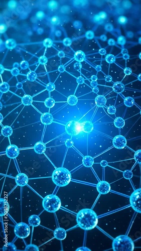 Neural Connections Brain Network AI Vertical 4K 02