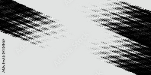 Tableau sur toile Abstract halftone wave dots background