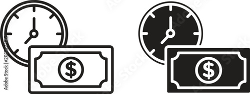 Photos Annuity icon vector collection. vector stock symbol illustrations