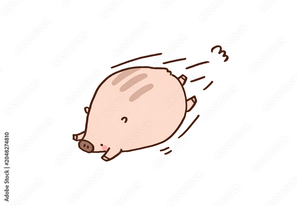 Ταπετσαρία Baby boar rushing forward recklessly with great speed, reckless dash or striving