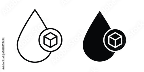 Foto Blood sugar icon pack in black vector type