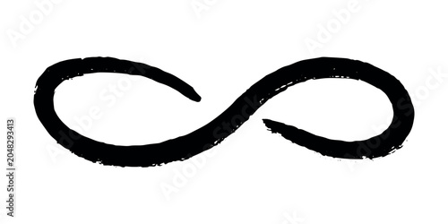 Canvastavla Hand drawn infinity sign Eternal limitless unlimited infinite forever symbol Cyc