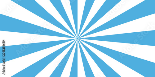 Foto Blue gradient sunburst background vector, sunburst rays and sunrise beam elements, spiral striped sunray template for graphic design materials