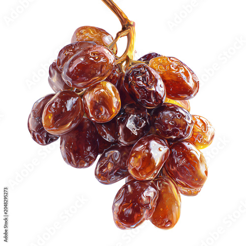 Raisin Illustration on White Background - No Shadow