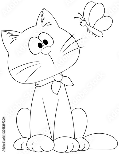 Coloring pages of cute cartoon pets.