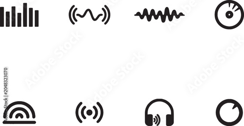 Foto Abstract Music Background with Speaker and Loudspeaker Vector Illustration Desig