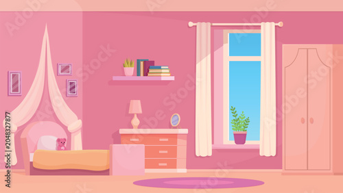 Photography Girl bedroom interior