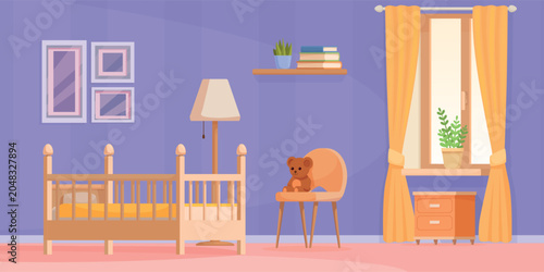 Tableau sur toile Nursery room interior
