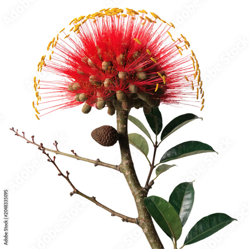 Couroupita guianensis isolated on transparent background