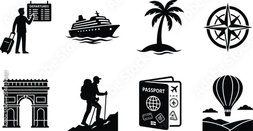 Sticker Original name(s): Winter sports black silhouettes set featuring ice hockey skiing snowboarding figure skating curling cross country ski and sledding