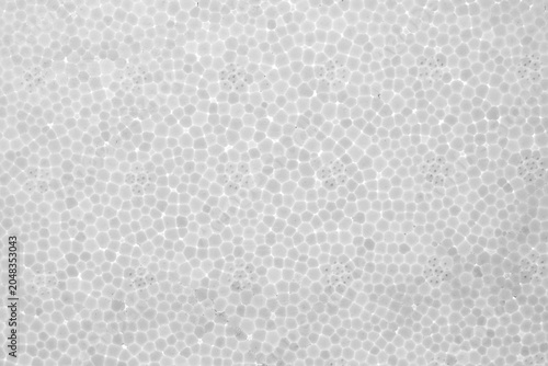 White Plastic Foam Texture. Grey bubbles textures