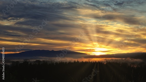 First Sun Rays of the New Day