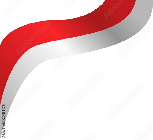 Decoration Indonesian Flag Corner