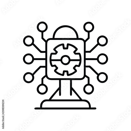 funny cartoon robot