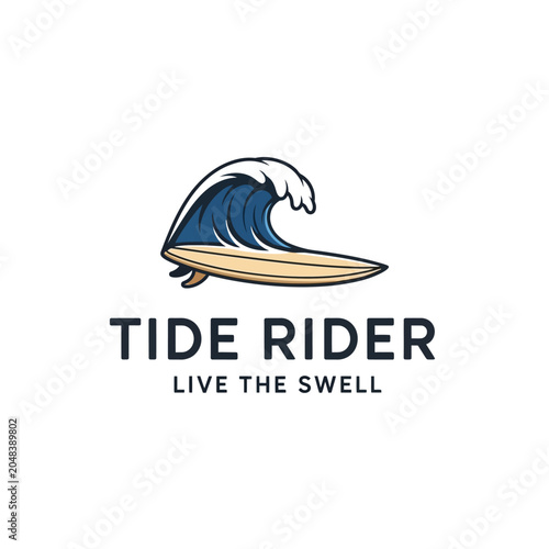 Photography Tide Rider Surfing with ocean wave and surfboard for surfing beach ocean water s