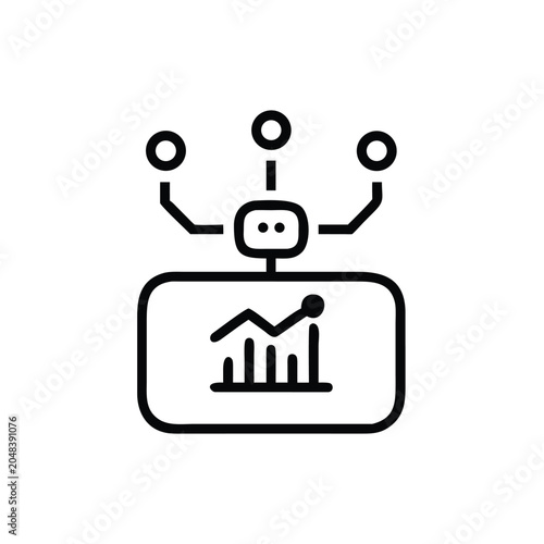 vector illustration of business graph