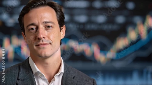 Business expert shares insights on market trends and investment strategies during a conference in New York City