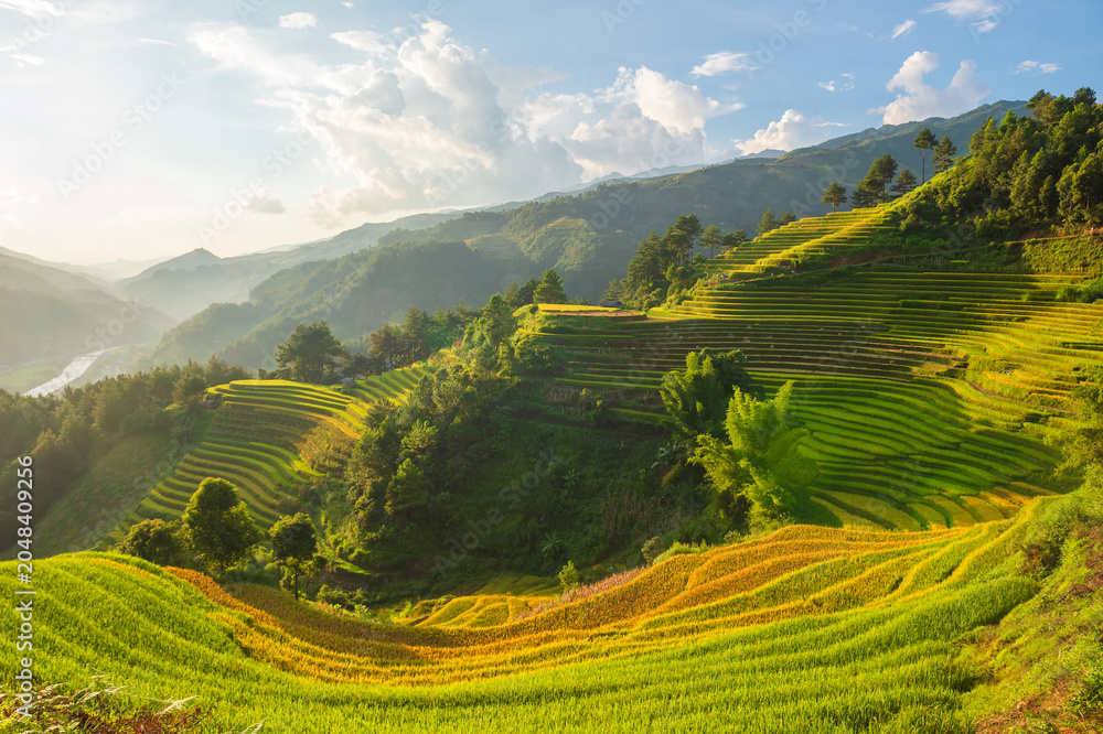 Fototapeta premium Natural and urban views of Vietnam