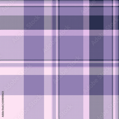 Model plaid vector tartan, kitchen seamless check pattern. Close-up background textile texture fabric in pastel and pink lace colors.