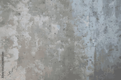 A concrete wall texture. A gray concrete wall background.
