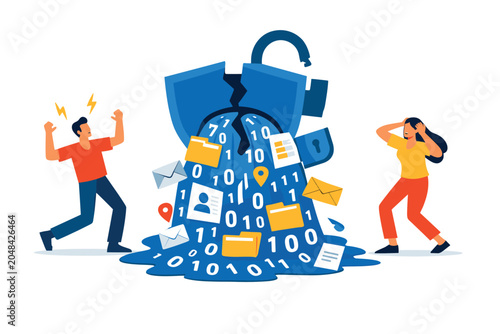 Data Breach with Leaked Information and Security Failure