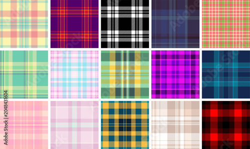 Foto Birthday inspired plaid bundle for promotional graphics